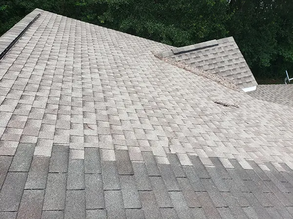 Racking method used with laminated shingles
